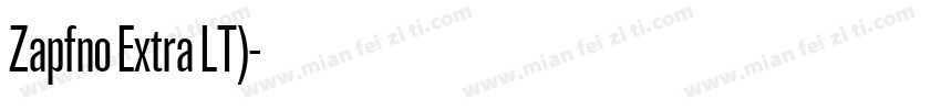 Zapfno Extra LT)字体转换